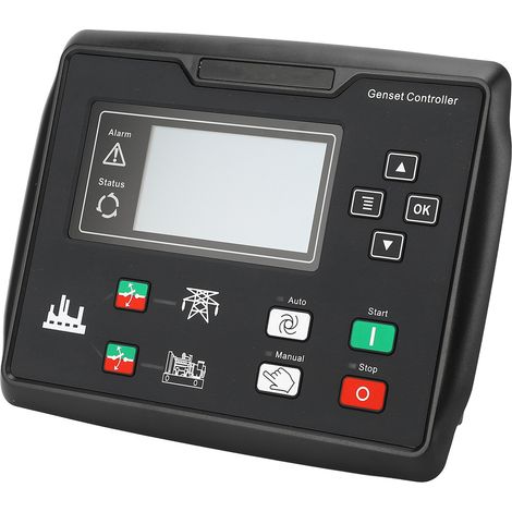 LCD-Display, Steuerung für Dieselgeneratoren, automatischer Start, USB-Bedienfeld, 132 x 64 Pixel, 15–360 V (1/5)