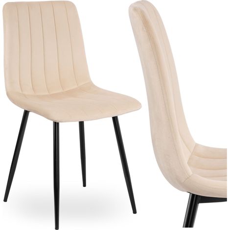 Poltrona Fresno in velluto rivestita in velluto beige (1/5)