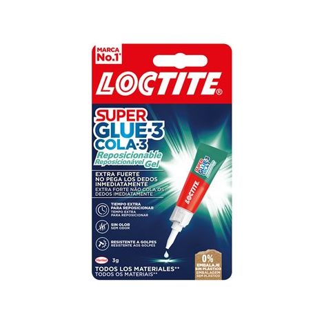 LOCTITE Super Glue-3 Sofortklebstoff, repositionierbares Gel 3 g 2943113