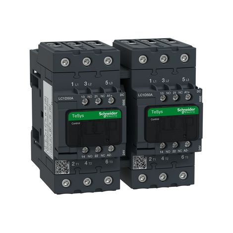 TeSys D teleinvertitore - 3P - = 440 V - 50 A AC-3 - 24 V DC - LC2D50ABBE