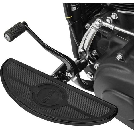 Pedane anteriori per moto custom Poggiapiedi conducente FT4 nero