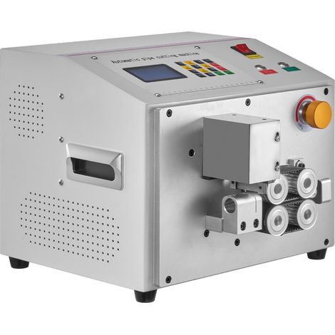 Coupe-tube Thermorétractable Automatique, Machine de Découpe de Tubes avec Écran LCD, Diamètre de Coupe 1-20 mm, Longueur de Coupe 0,1-99999,9 mm, pour Découper Tubes en PVC, en PE, Silicone (1/5)