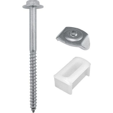 Kit De 50 Fixations, L.80 Mm Gris Bol-Fixations