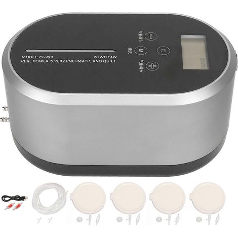 Aquarium Air 10 Niveaux Réglable Pompe à Oxygène Portable à Piles pour Bassin Poisson Fruits de Mer Piscine (1/5)