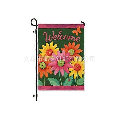Herbstliche Erntedank-Gartenflagge, Festtagsdekoration, Leinenflagge, doppelseitig bedruckt (YMCQ1-35)