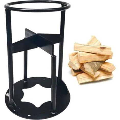 Fendeuse de bûches, coin de fendage pour cheminée, feu de joie, barbecue, jardin, camping (lame croisée, petite)