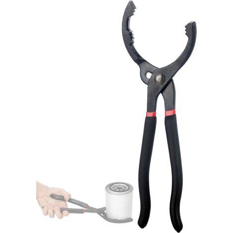 Pince Pour Filtre Huile Clé à huile Pince Pour CléFiltre RéGlable Avec PoignéE Pince Filtre Huile AntidéRapante Pour Filtres Huile De ø 30Mmø 155Mm (1/5)