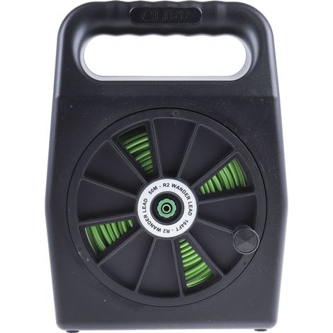 Enrouleur cordon de test Vert, 50m, Connecteurs 4mm, CAT III 600V ( Prix pour 1 ) (1/5)