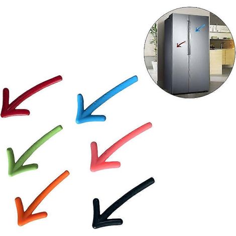 Lot de 6 aimants pour réfrigérateur, autocollants magnétiques, aimants pour tableau blanc, pour la maison et l'école. (1/4)