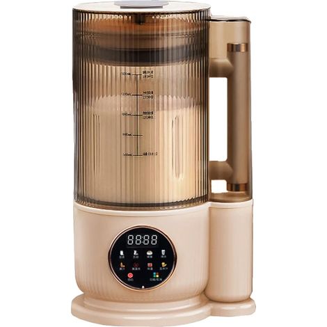Máquina para hacer leche de soja, batidora automática, electrodoméstico de cocina multifuncional, color caqui, 220 V (1/2)