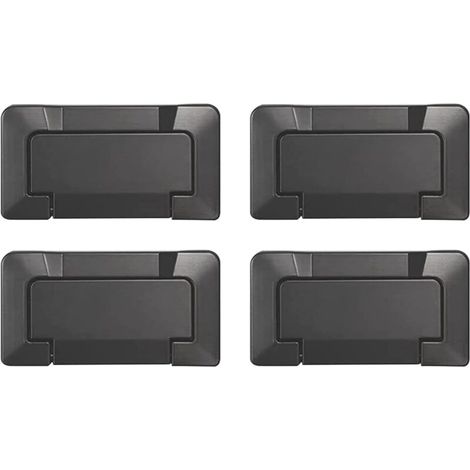 4er-Pack, Türknöpfe, versteckte Türknöpfe, unsichtbare flache Schrankknöpfe, Möbeltürknöpfe, 64 mm einfache Möbelknöpfe MUMU (1/4)