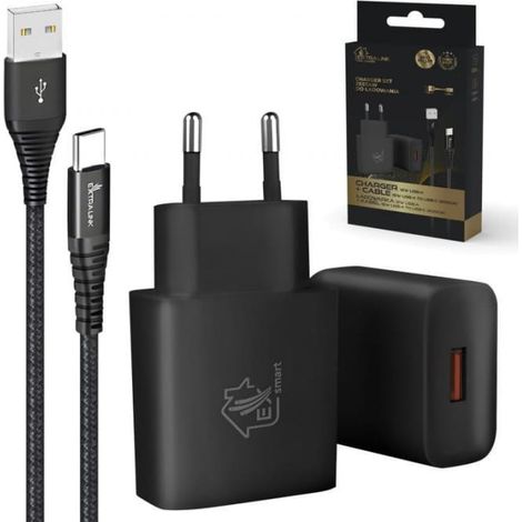 Extralink Smart Life 15W USB-Ladegerät mit 2m USB-C-Kabel