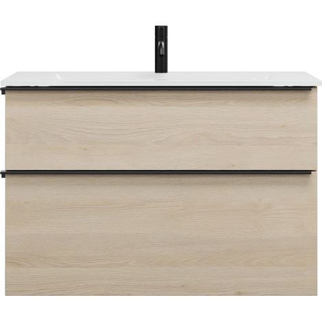 burgbad Eqio Glas-Waschtisch inklusive Waschtischunterschrank, (1/2)