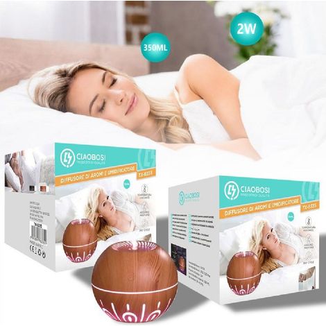 Linq - Diffusore Aromi Umidificatore Aria Ultrasuoni 350ml 2w Usb Aromaterapia Tx-8335 - (1/5)