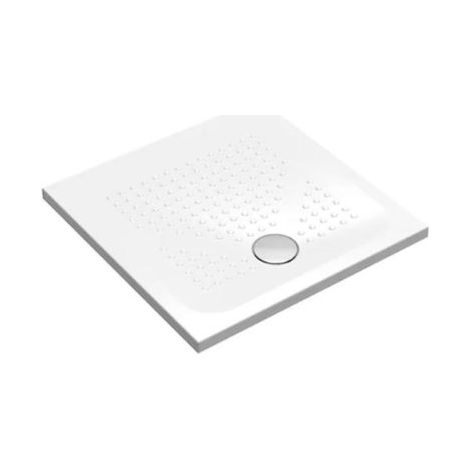 Piatto doccia 80x80 h.3,5 in ceramica bianco lucido Rebel di (1/5)