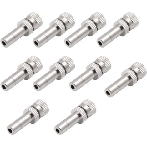 Lot de 10 buses brumisatrices 6 mm à connexion rapide pour le jardinage - 0,6 0.2mm