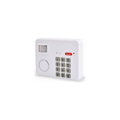 Alarme sans fil avec détecteur de mouvement 100° 5m – Sirène 90 dB – Installation facile – Pour maison, garage, bureau (1/5)