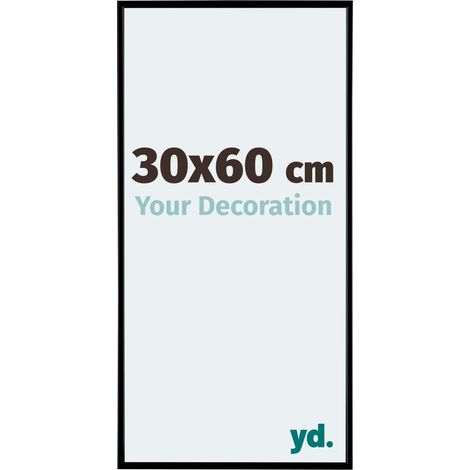yd. - Cadre photo 30x60 - Noir Mat - Plastique - Evry