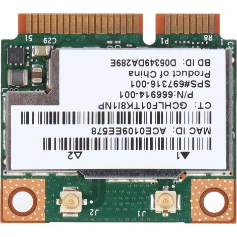 Mini-PCIe-WLAN-Karte für Laptops, Dualband 2,4 GHz/5 GHz, 300 Mbit/s, kompatibel mit 802.11a/b/g/n (1/5)