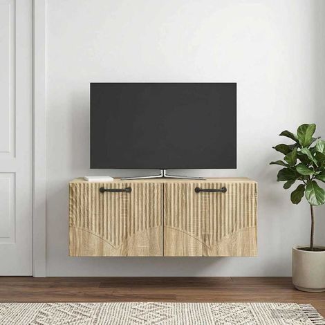 vidaXL Wall-Mounted TV Cabinet Sonoma Oak 78.5 x 31 x 30 cm (1/5)