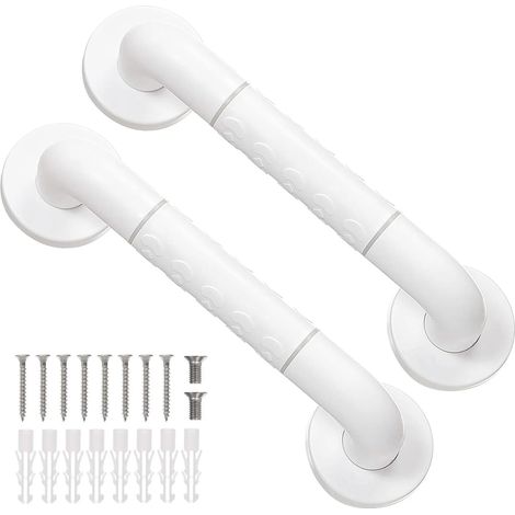 Zwei Haltegriffe aus Edelstahl für Badezimmer, Duschhaltegriffe für Senioren (30 cm) (1/5)