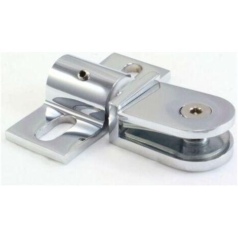 Charnière pivotante pour porte de douche en verre, acier inoxydable, 1pièce (1/5)