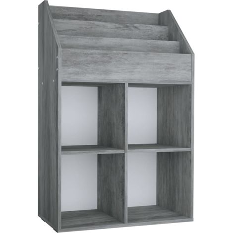 Maison Exclusive - Portariviste Bambini Grigio Cemento 71x30x114 cm Multistrato