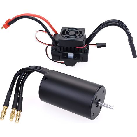 Bürstenloser Motor für bürstenloses Auto, vollelektrische Verstellung, schwarz, wasserdicht, 3660/2600 kV + 60 A