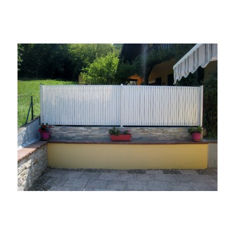 Cloture & Jardin – Kit d'occultation PVC à tresser blanc 10M – Brise vue 0,63m – Compatible panneaux rigides – Installation simple sans outil (1/4)