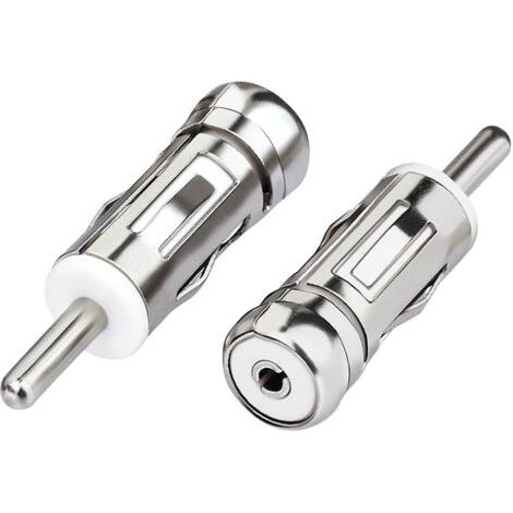 Adaptateur d'antenne de voiture Adaptateur d'antenne radio FM AM stéréo de voiture universel Connecteur de prise ISO vers DIN (lot de 2) pour récepteur radio audio de voiture (1/5)