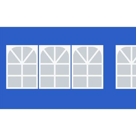 Paredes laterales para toldo de carpa, fabricadas con tela Oxford 210D impermeable, ideales para eventos al aire libre, acampadas y picnics (azul). (1/5)