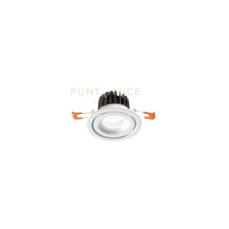 TRESOR FARETTO DA INCASSO LED 12W 3000K 895LM IP20 BIANCO  D.10,7CM