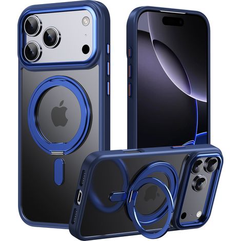 Funda Para Teléfono Móvil - Soporte Magnético Giratorio 360° - Protección Integral - 1 Unidad (1/5)
