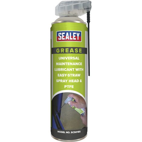 Sealey Universal Maintenance Lubricant with Easy-Straw Spray Head & PTFE 500ml SCS018S