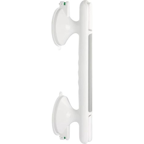 poignée de douche, barre d'appui pour bain et douche avec ventouses, barre d'appui pour douche pour personnes âgées, poignée de sécurité pour salle de bain, gris (1/5)