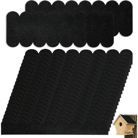 Toiture Auto-adhésive pour abris à Oiseaux – 20 bardeaux + 2 ardoises faîtage, étanchéité renforcée, Fixation Solide, découpe Facile, idéale pour nichoirs et cabanes Miniatures (1/5)