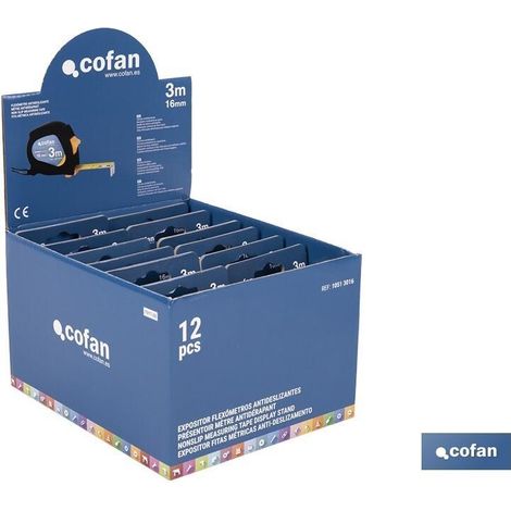 expositor de flexómetros antideslizantes 16 mm x 3 m 12 uds. (1/3)
