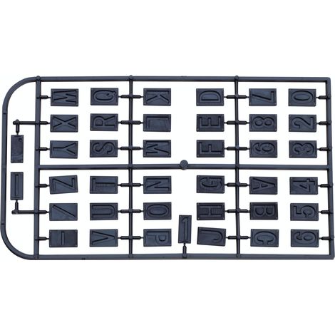 Proxxon - Buchstaben- und Zahlensatz zu GE 20 - 27104 (1/3)