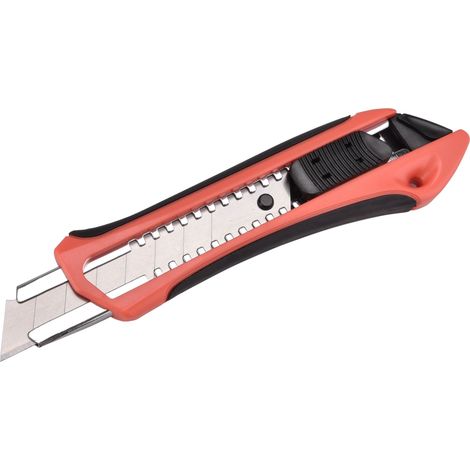 Navaja desmontable EXTOL PREMIUM con refuerzo metálico, 18 mm, autoblocante (1/2)