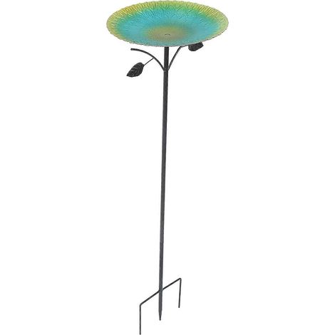 Bol de bain d'oiseaux extérieur à piquer pour mangeoire à oiseaux de jardin (1/5)