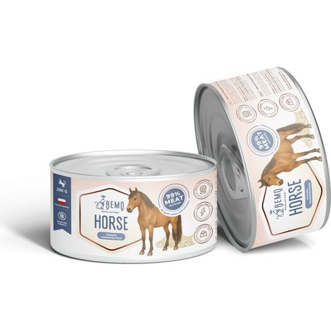 Bemo Cat Horse - comida húmeda para gatos con carne de caballo 200 g