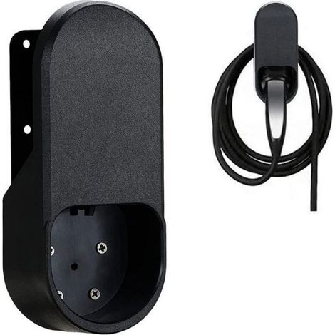 Support Mural Pour Câble De Chargement EV - Capacité 10 Kg - Compatible Norme Européenne - Fixation Murale Pour Câble Chargeur Voiture Électrique - 1 Pièce (1/4)