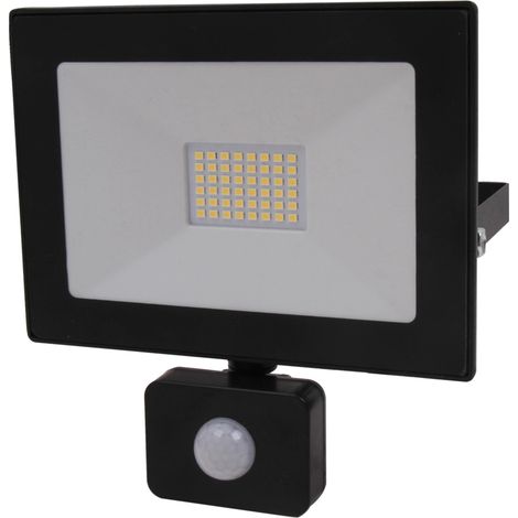 faretto led con sensore 30 watt 2.400 lm