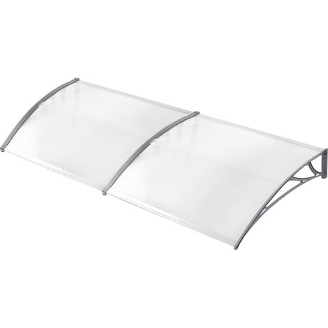 AUFUN 300x100cm Cauve de toit de porte d'entrée pour la porte d'entrée Deskvordach