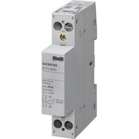 Siemens – Contacteur à clé 5TT58000 – 2 NO (T) 20 A – Indice de protection IP20 – Pour commande CA 230V (1/3)