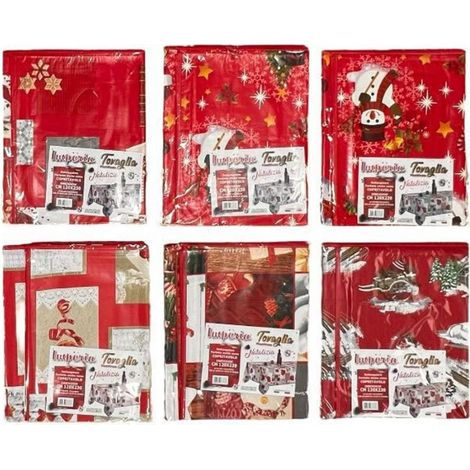 Trade Shop - Mantel De Navidad Plastificado Antimanchas Fantasias Varias Mis. 120250 - (1/5)