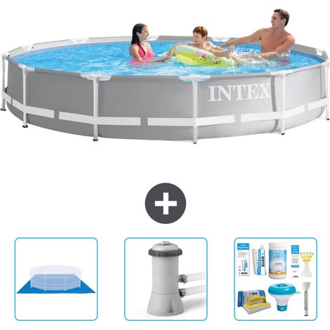 Prism Frame Pool Rund - 366x76 cm - 4-teilig S21350 (1/4)