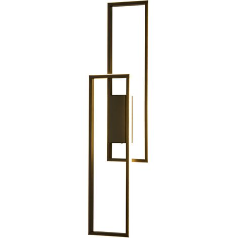 Aluminium Lampe murale w/Télécommande, Lampe de mur moderne noire, Lumière murale LED, Luminaire (1/5)