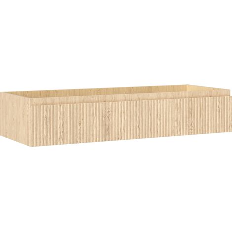 Mexen Rivel Badezimmerschrank für Waschbecken 120 cm, 1 Schublade, gerillt, Eiche - 91A20-12023-1-BF81 (1/5)