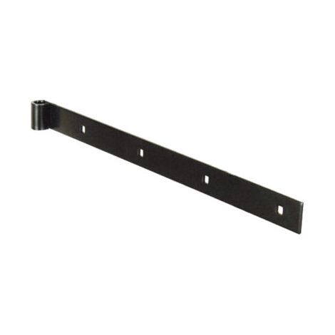 Bisagra recta - Extremo cuadrado taladrado - Epoxi negro - Altura: 39mm x espesor 4,5mm - Ø16 mm Longitud: 700MM (1/4)